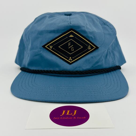 Flylow Men's 5 Panel Rope Unstructured Nylon Adjustable Snapback Flat Brim Hat - Picture 2 of 9